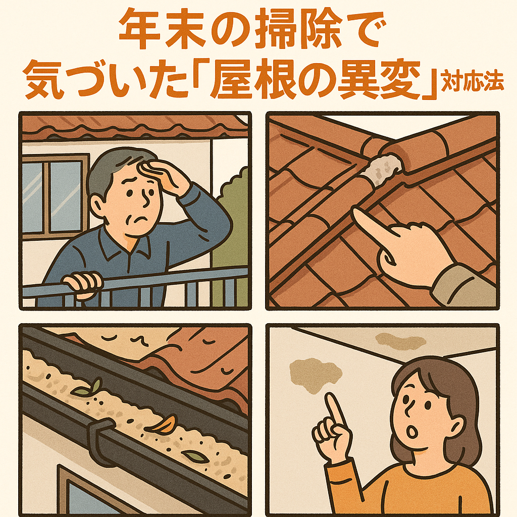 🧹年末の掃除で気づいた「屋根の異変」対応法